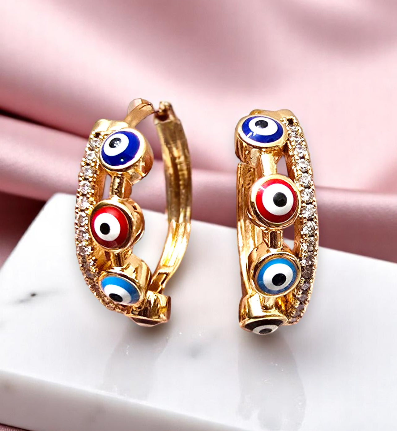 Evil Eyes Hoops