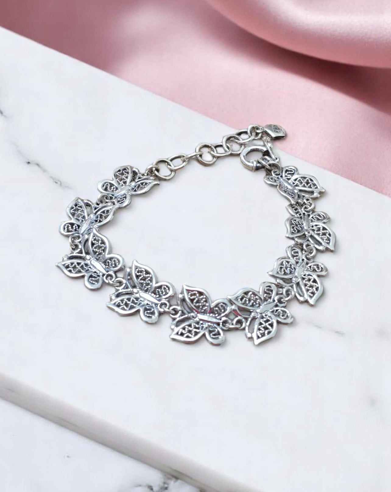 Butterflies Mary silver bracelet