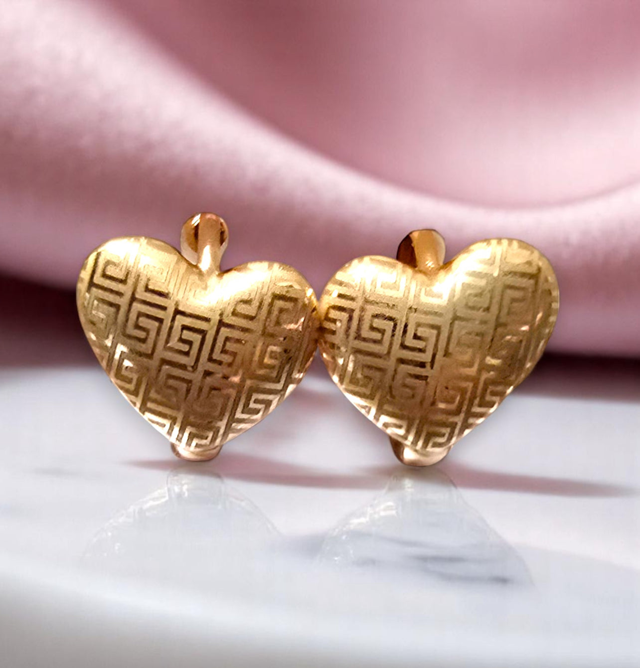 Gold plated earrings