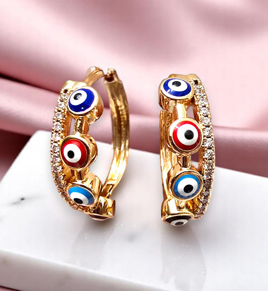 Evil Eyes Hoops