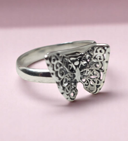 Mary silver ring